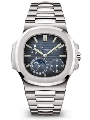 Patek Philippe Nautilus Moon Phase Stainless Steel Watch