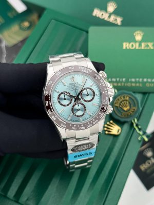 Rolex Daytona Watch with Ice Blue Dial