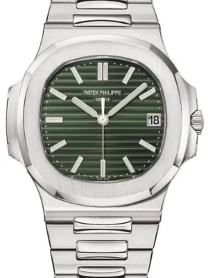 Patek Philippe Nautilus Automatic Olive-Green Dial Watch