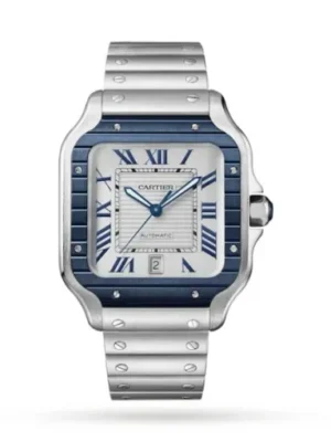 Cartier Santos de Cartier Men Automatic Grey Stainless Steel Watch