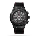 Hublot Classic Fusion Men Automatic Black Alligator Watch