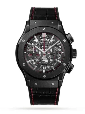 Hublot Classic Fusion Men Automatic Black Alligator Watch