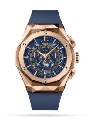 Hublot Classic Fusion Men Automatic Blue Rubber Watch