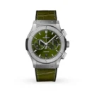 Hublot Classic Fusion Men Automatic Green Alligator Watch