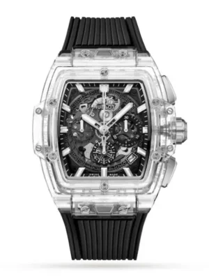 Hublot Spirit Of Big Bang Men Automatic Skeleton Rubber Watch 642.JX.0170.RX
