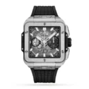 Hublot Square Bang Men Automatic Skeleton Rubber Watch