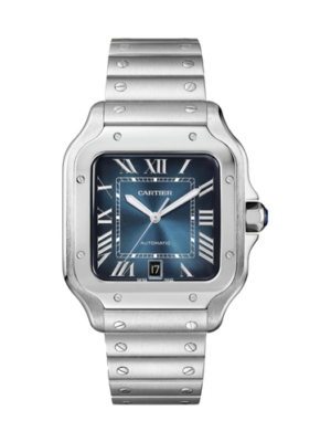 Super Clone Santos de Cartier Blue Dial